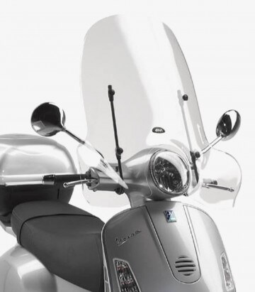 Windschild Klar Givi 104A für Piaggio Vespa LX 50/125/150 (05-14), Granturismo 125/200 (03-08), GTS 125/150/250/300/310