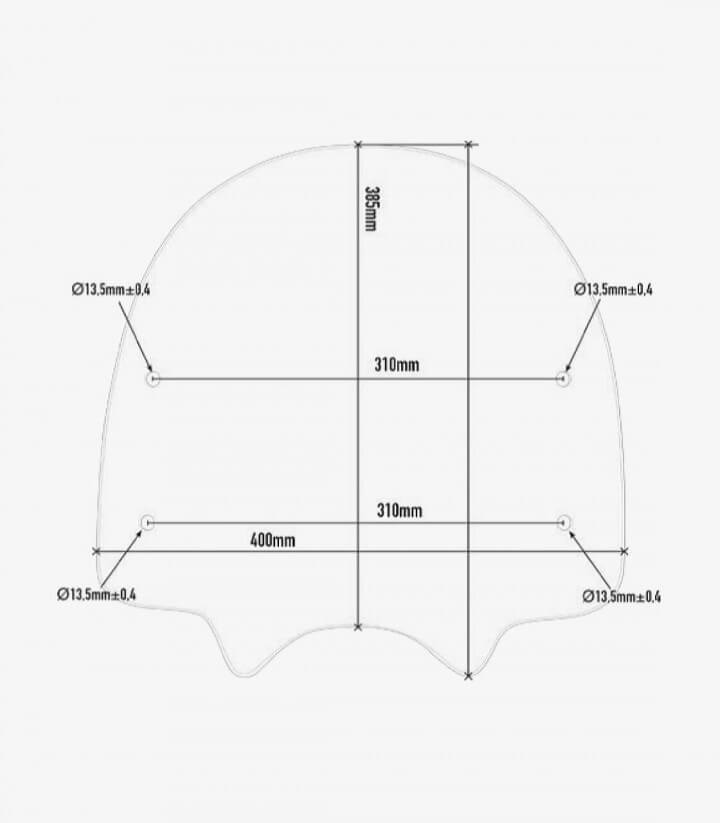 Parabrisas Transparente Givi 1168A para Honda Super Cub C125