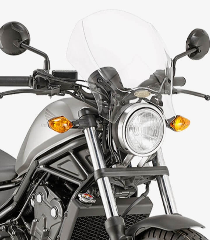 Windschild Klar Givi 140A für Modelle von Benelli, Brixton, Fantic, Honda, Keeway, Moto Guzzi, Moto Morini, Royal Enfield