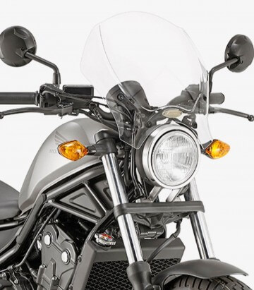 Windschild Klar Givi 140A für Modelle von Benelli, Brixton, Fantic, Honda, Keeway, Moto Guzzi, Moto Morini, Royal Enfield