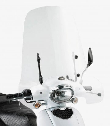 Windschild Klar Givi 153A für Aprilia Scarabeo 50/100 (09-13), Peugeot Django EVO 125 (25-26)