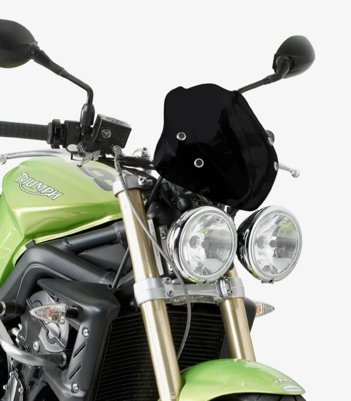 Windschild Schwarz Givi 247N für Benelli BN302, Ducati Streetfighter 848/1098, Honda CB 1000 R, Kawasaki ER-6N/F, KTM Duke