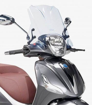 Piaggio Beverly 125/300/350ie Givi Transparent-Blue Windshield 5606BL