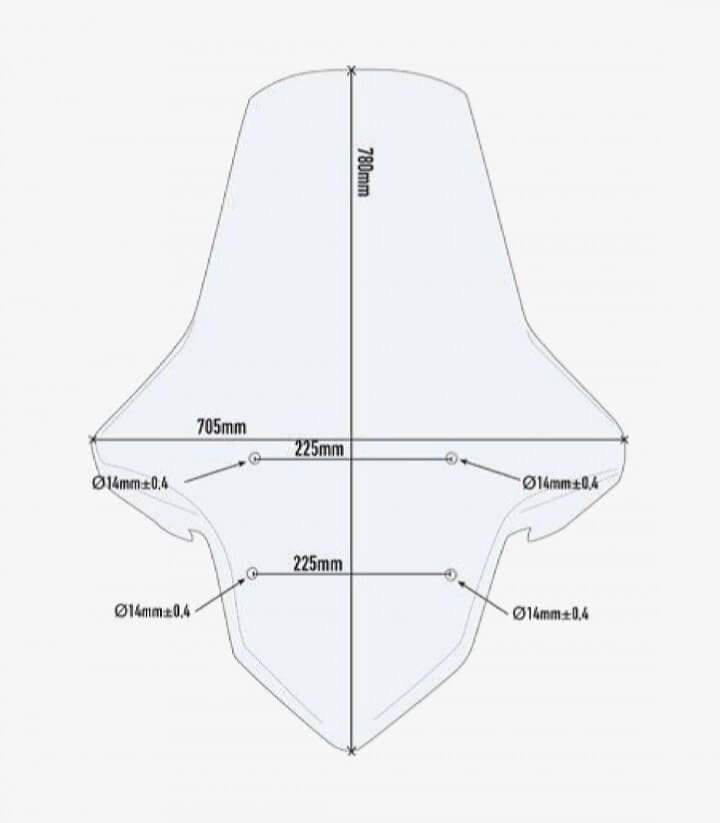 Parabrisas Transparente Givi 7056DT para SYM Cruisym 300, Joymax Z 300