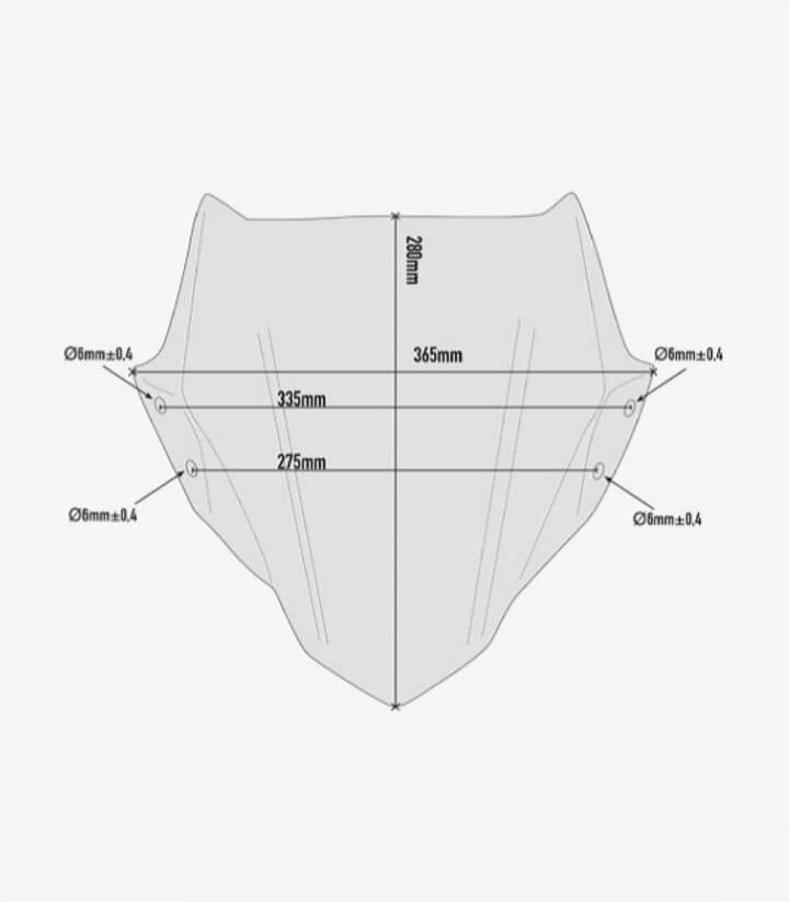Cúpula Ahumado Givi A2132 para Yamaha MT-09