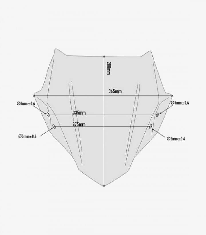 Suzuki GSX S750 Givi Smoked Windshield A3113