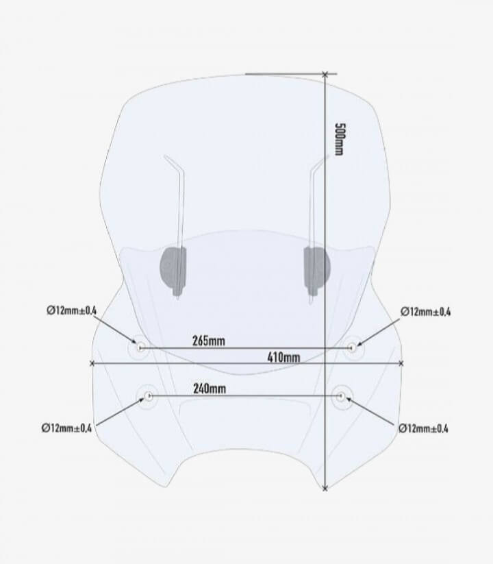 Cúpula Transparente Givi AF3105 para Suzuki DL 1000 V-Strom