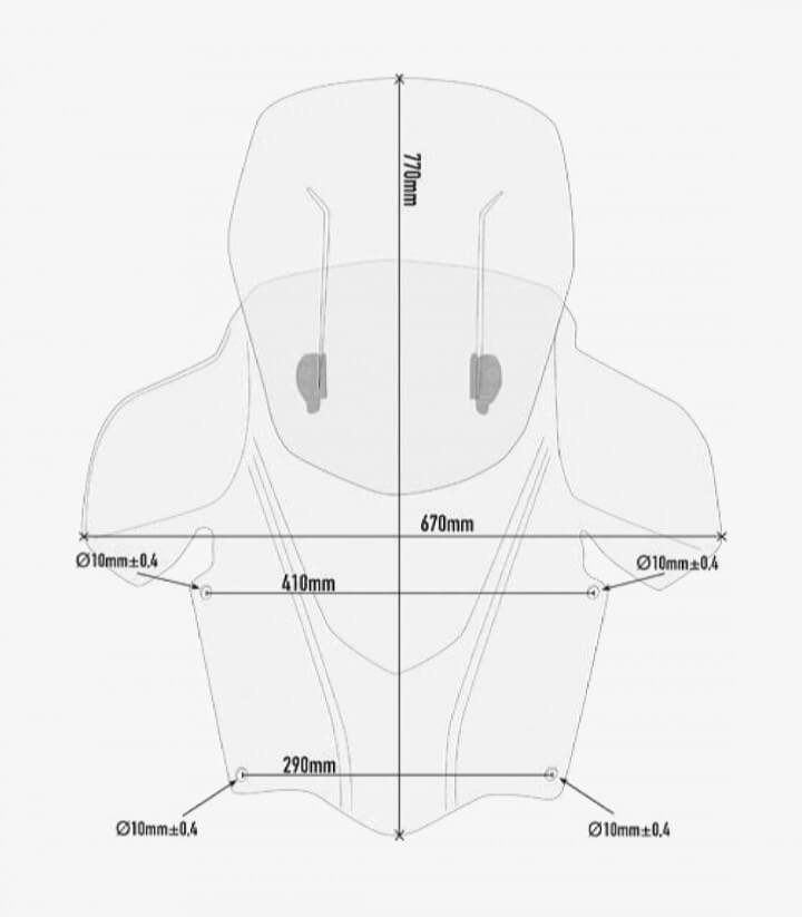 Windschild Klar Givi AF3115 für Suzuki Burgman 400