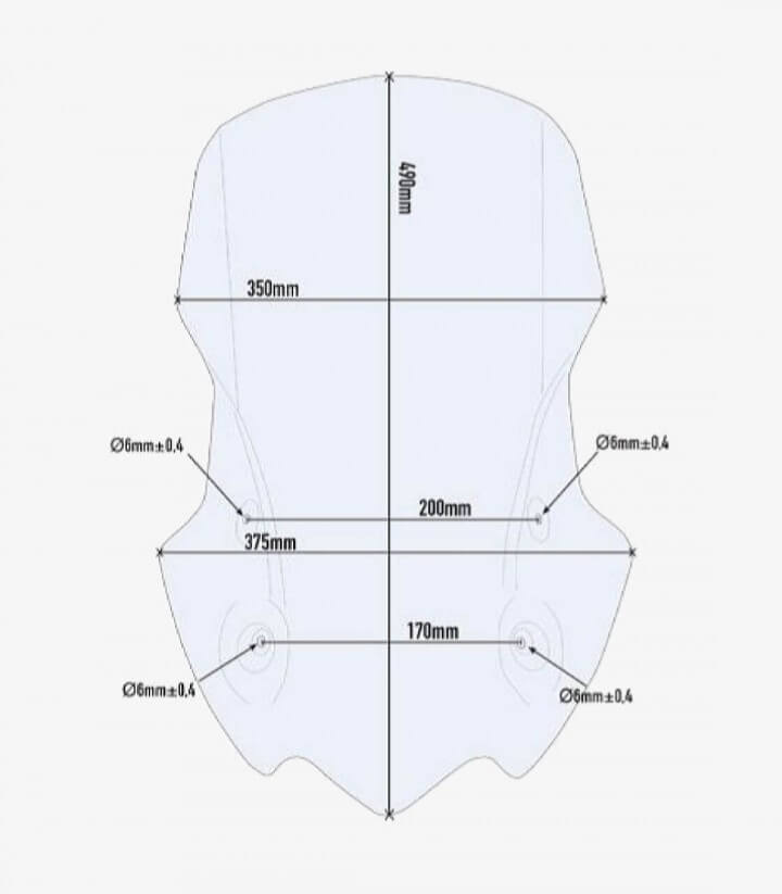 Cúpula Transparente Givi D1121ST para Honda CB 500 X