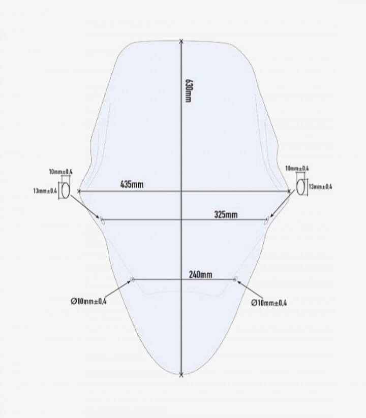 Windschild Klar Givi D1136ST für Honda PCX 125/150 (14-17), PCX 150 (18)