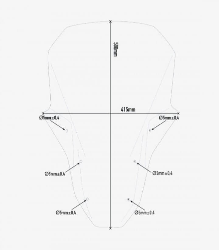 Windschild Klar Givi D1178ST für Honda CRF1100L Africa Twin (24-26), Adventure Sports (20-26)