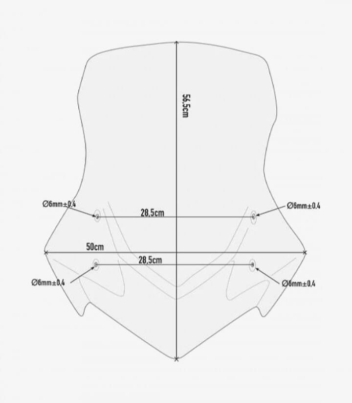 Windschild Klar Givi D2119ST für Yamaha XT 1200Z / ZE Super Ténéré (10-20)