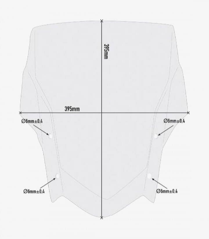 Cúpula Ahumado Givi D2145S para Yamaha Ténéré 700