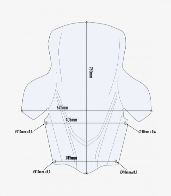 Parabrisas Transparente Givi D3115ST para Suzuki Burgman 400 D3115ST
