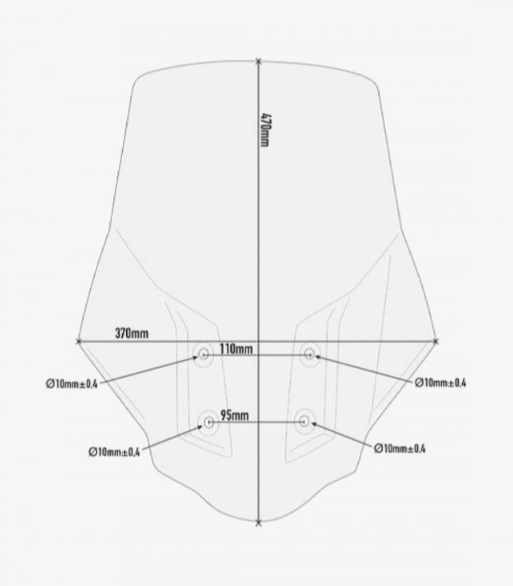 Cúpula Transparente Givi D5126ST para BMW G 310 GS