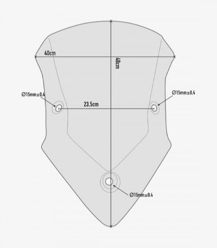 Cúpula Ahumado Givi D7406S para Ducati Multistrada 950/1200/1260