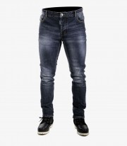 Dereck Motorcycle Jeans for Man color Blue Washed from Overlap