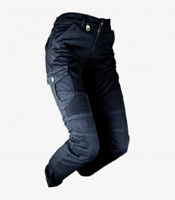 Unisex-Motorradjeans By City Mixed II Slim Schwarz