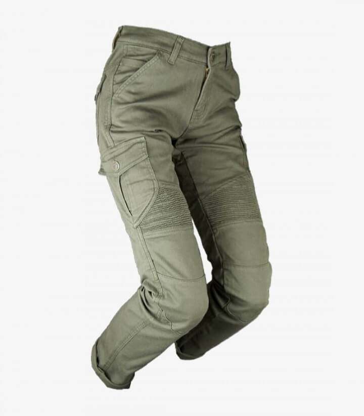 Unisex-Motorradjeans By City Mixed II Slim Grün