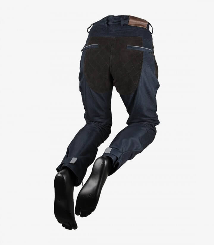 Herren-Motorradjeans By City Mixed Venty Marineblau