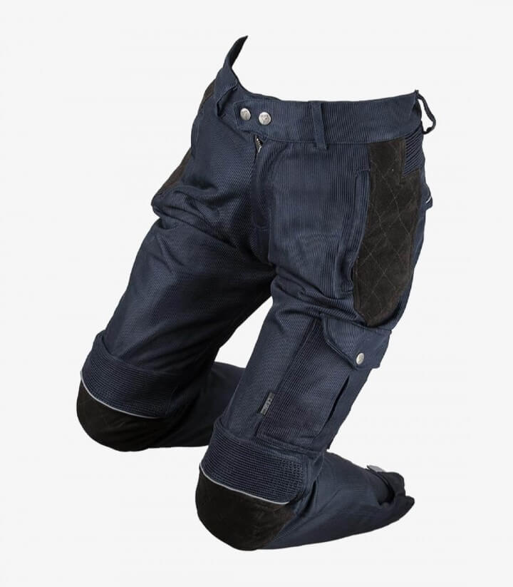 Herren-Motorradjeans By City Mixed Venty Marineblau