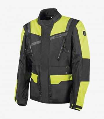 Stelvio 4 Seasons Jacket for Man from Hevik in color Black & Fluor Yellow