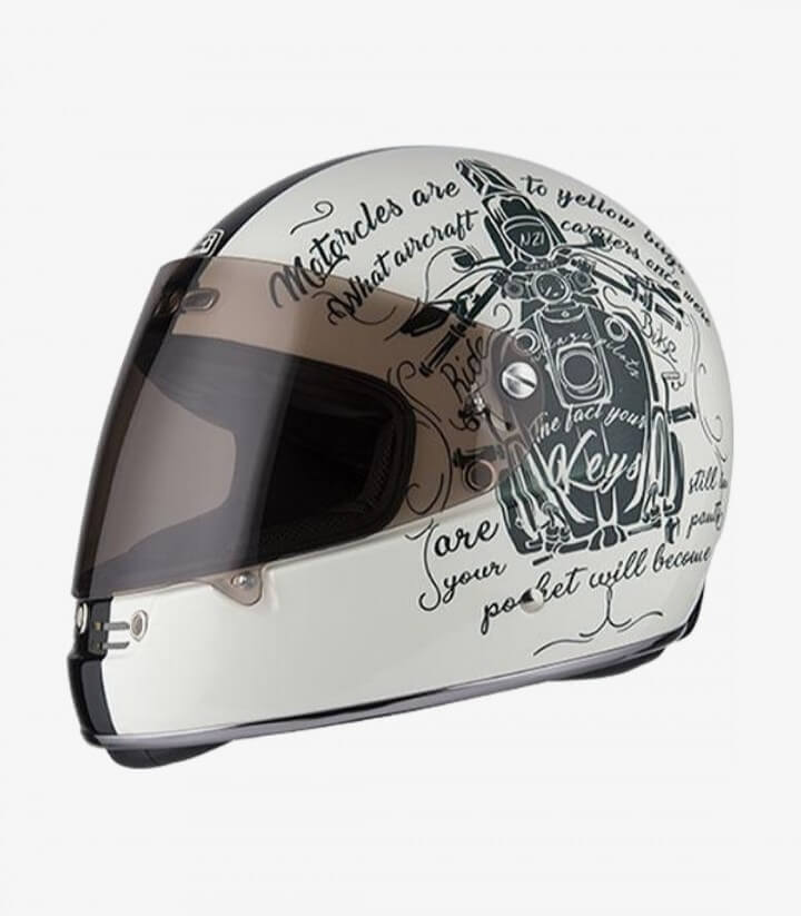 Casco Integral NZI Street Track 3 Tank Bone