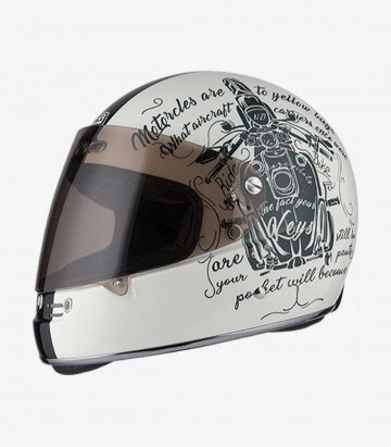 Casco Integral NZI Street Track 3 Tank Bone