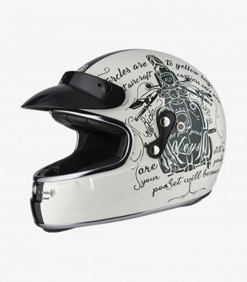 Casco Integral NZI Flat Track Tank Bone