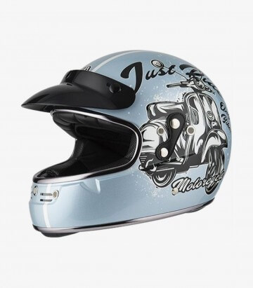 Casco Integral NZI Flat Track Bello Pearl White