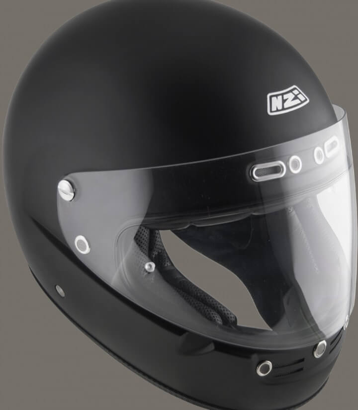 Integralhelm NZI Street Track 4 Mattschwarz
