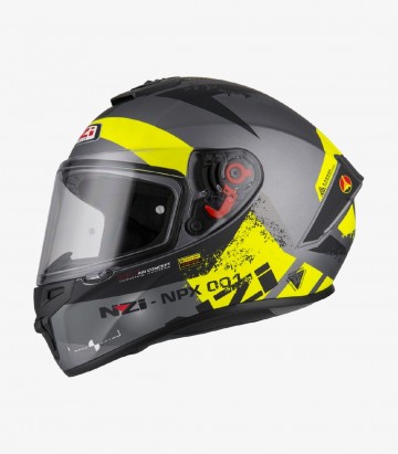 NZI Trendy Canadian Antracite&Yellow Matt Full Face Helmet