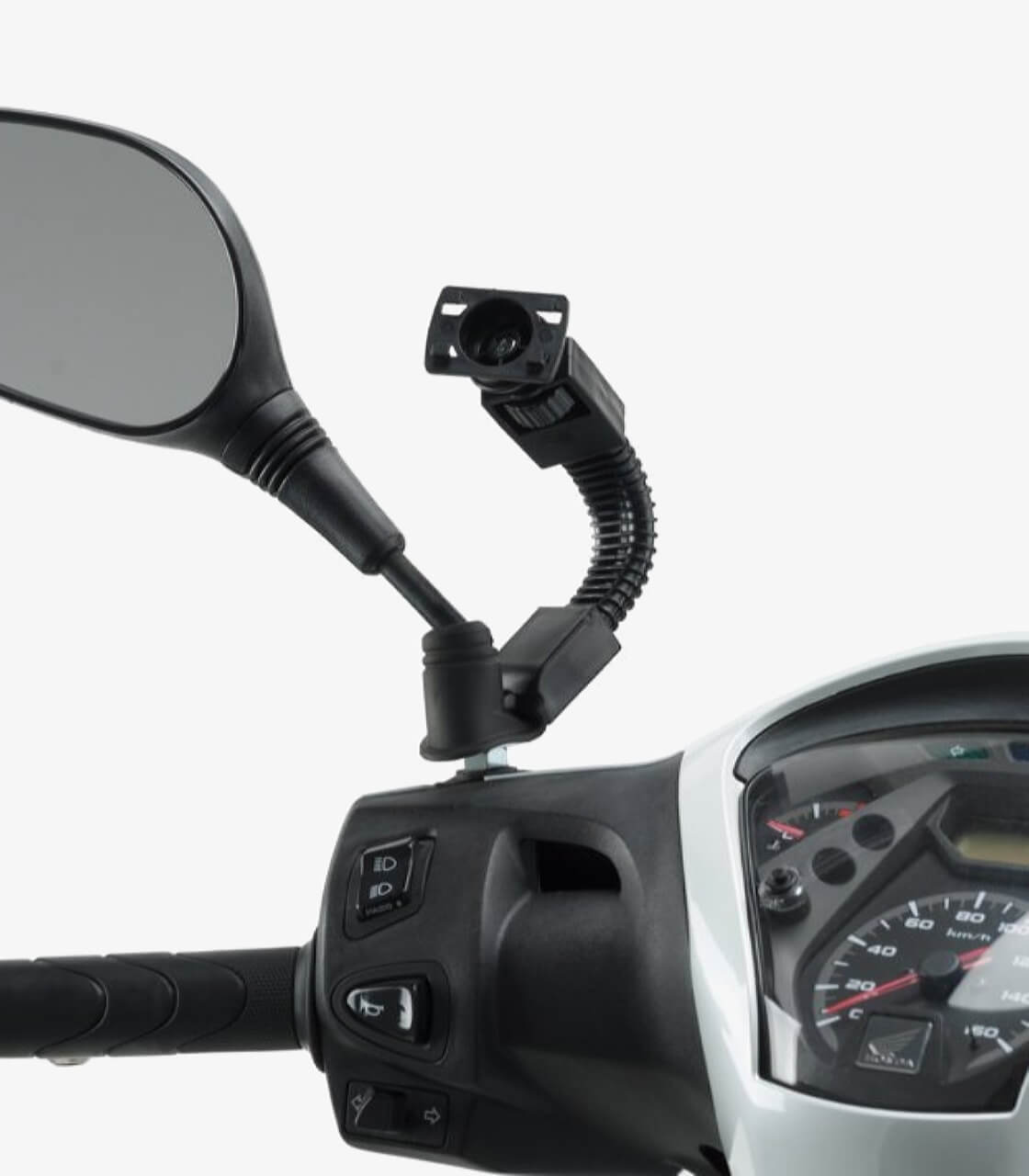 Soporte para smartphone en espejo retrovisor de moto Mirror Mount Pro
