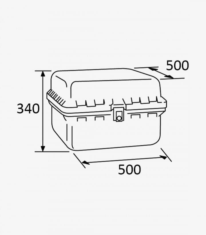 Puig Big Box red 90L suitcase for delivery 0713R