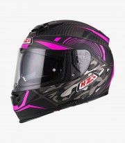 NZI Eurus 2 Duo Desert Black&Pink Matt Full Face Helmet 150312A392