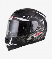 NZI Eurus 2 Duo Desert Black&White Matt Full Face Helmet 150312A391