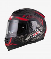 NZI Eurus 2 Duo Desert Black&Red Matt Full Face Helmet 150312A390