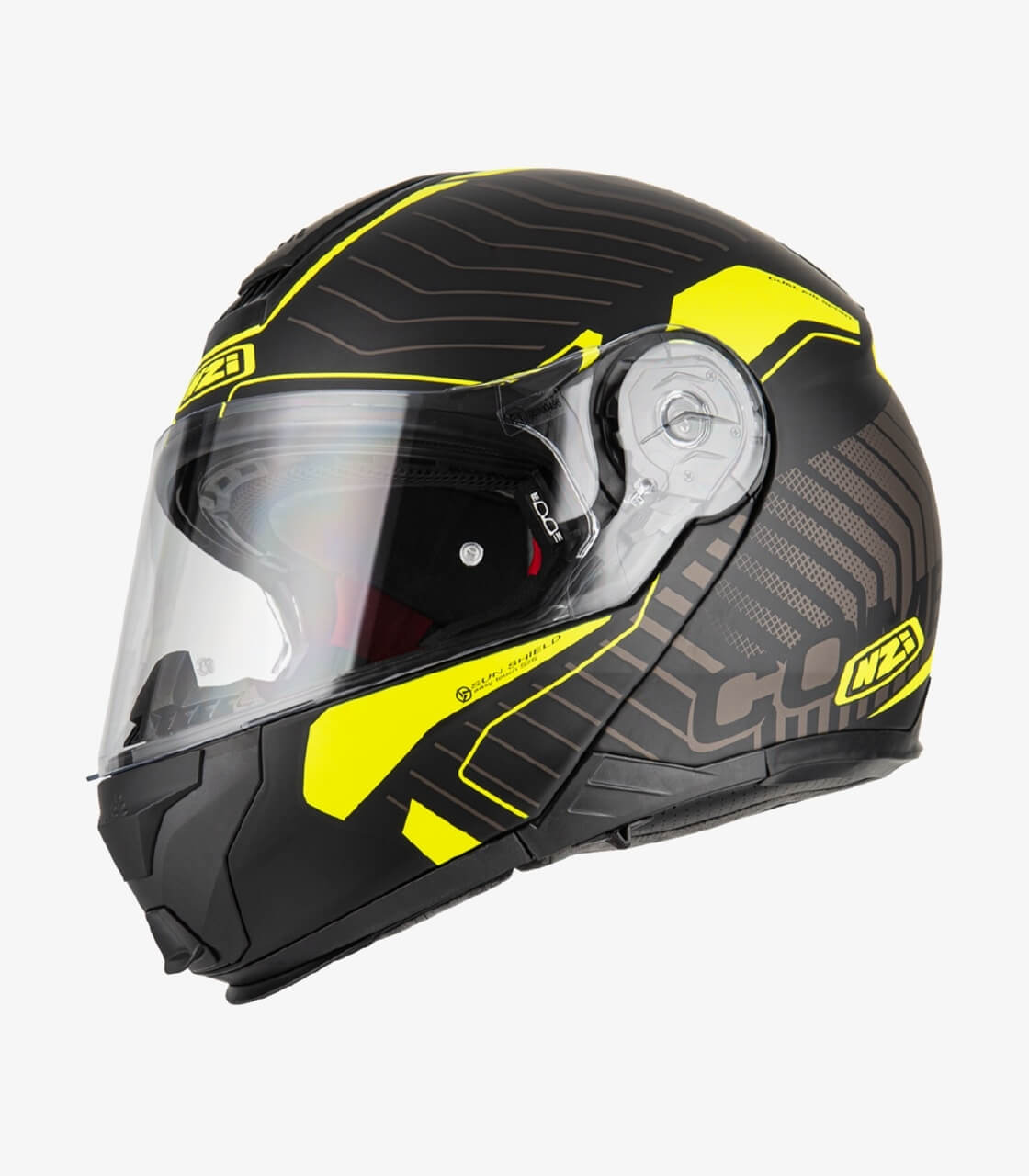 Combi Duo Sierra Black & Yellow Modular Helmet