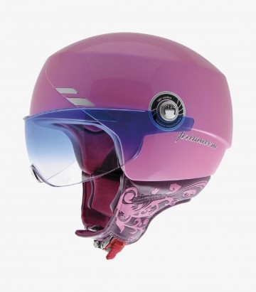 NZI Primavera Metal Pink Open Face Helmet