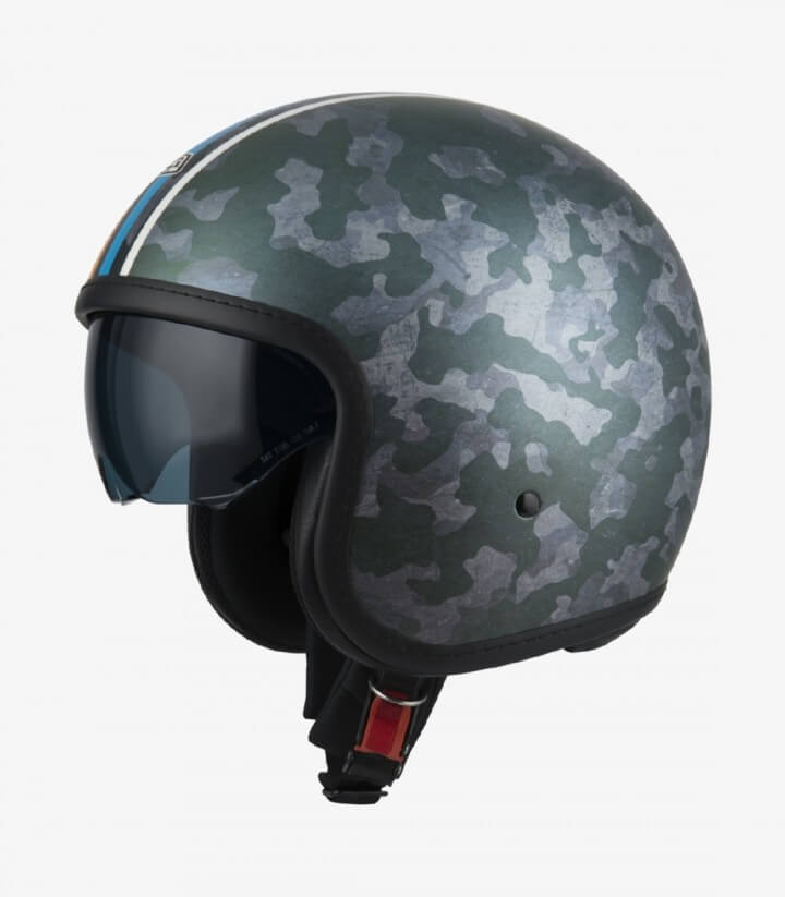 Casco Jet NZI Rolling 4 Sun Mimetize Musgo Mate