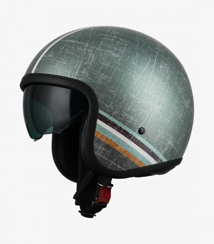 Casco Jet NZI Rolling 4 Sun Linien Caqui Mate