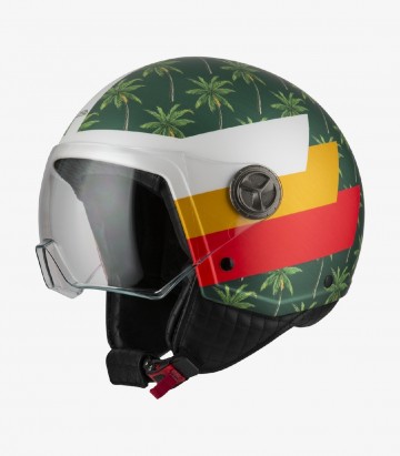 NZI Zeta 2 Optima Palm Beach Musgo Matt Open Face Helmet