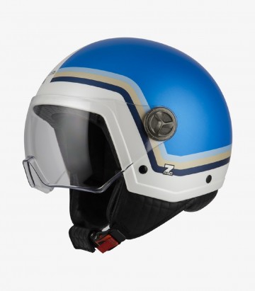 NZI Zeta 2 Optima Profile Electric Blue Matt Open Face Helmet