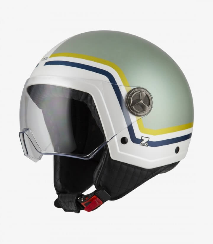 NZI Zeta 2 Optima Profile Pistacho Matt Open Face Helmet