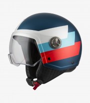 NZI Zeta 2 Optima Bandi Blue & Red Open Face Helmet