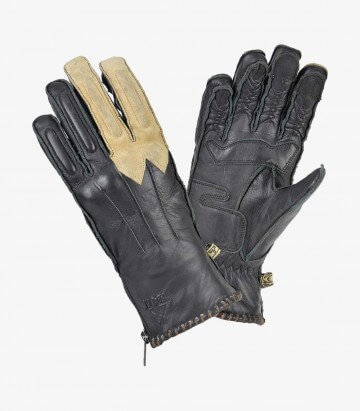 Winter man Winter Skin Gloves from By City color black & beige