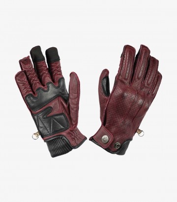 Summer women Oxford Gloves from By City color burgundy