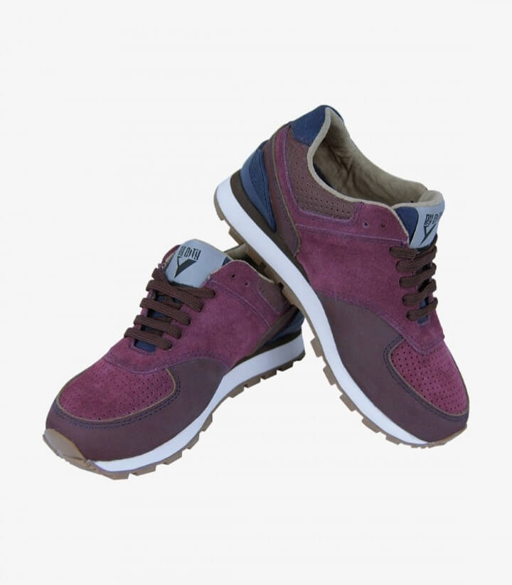 By City burgundy unisex motorcycle sneakers