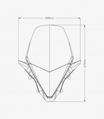 Honda PCX 125 (21-24) Puig V-Tech Line Touring Transparent