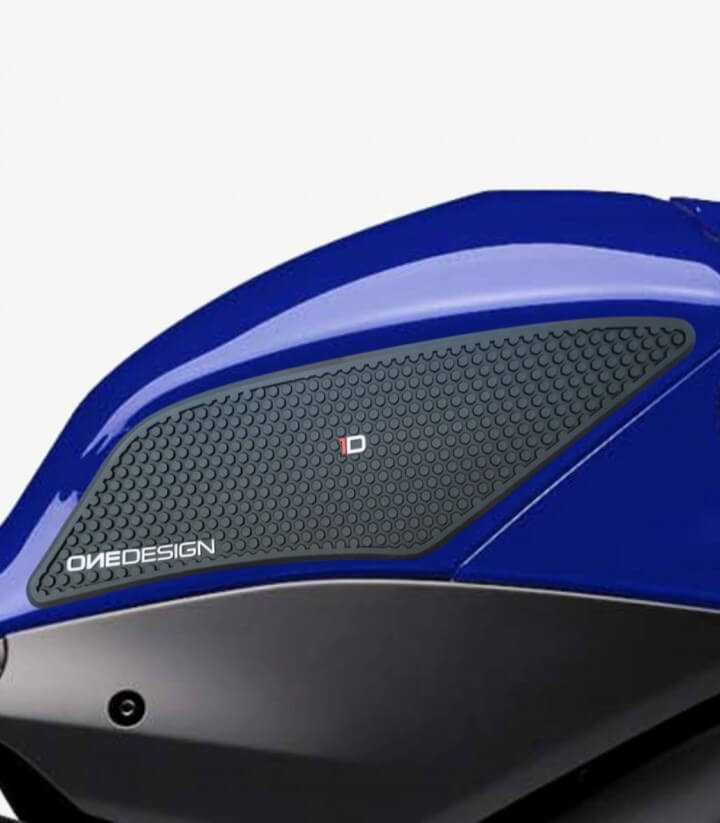 Seitliches Tankpad Yamaha YZF-R6 (17-20), YZF-R6 Race (21-24) in der Farbe Schwarz von Puig 20096N